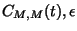 $C_{M,M} (t), \epsilon$