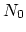 $ N_{0}$