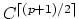 $ C^{\lceil (p+1) / 2 \rceil}$