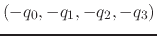 $ (-q_0, -q_1, -q_2, -q_3)$