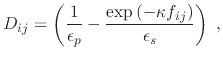 $\displaystyle \frac{d \alpha_k}{d r_{ij}} =$