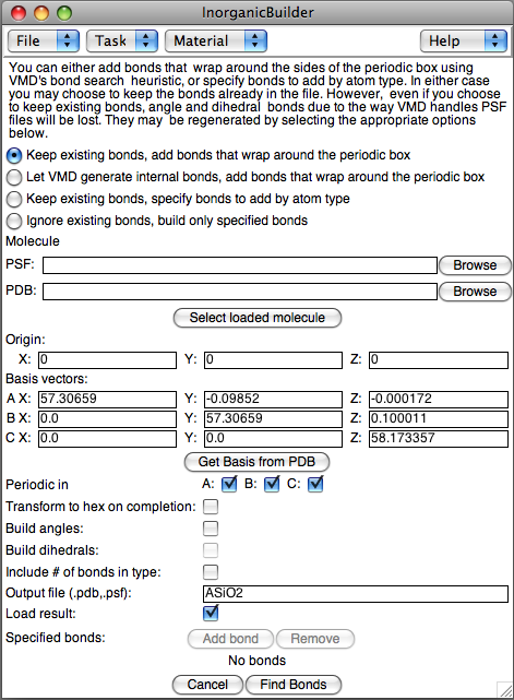 inorganic builder bonds