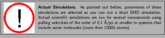 \fbox{
\begin{minipage}{.2\textwidth}
\includegraphics[width=2.3 cm, height=2....
...systems that include water molecules (more than 10000 atoms).}
\end{minipage} }