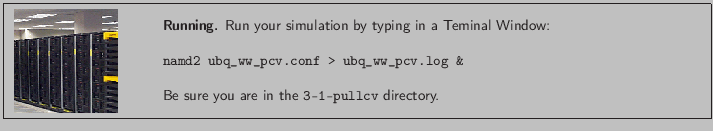 \fbox{
\begin{minipage}{.2\textwidth}
\includegraphics[width=2.3 cm, height=2....
...&}
\\ \\
Be sure you are in the {\tt 3-1-pullcv} directory.
}
\end{minipage} }