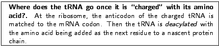 \fbox{
\begin{minipage}{.2\textwidth}
\includegraphics[width=2.3 cm, height=2....
...d being
added as the next residue to a nascent protein chain.}
\end{minipage} }