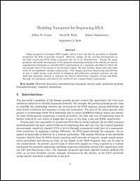 Modeling Nanopores for Sequencing DNA