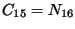 $C_{15}=N_{16}$