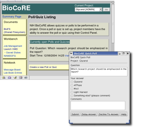 BioCoRE Polls