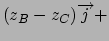 $(z_{B}-z_{C})
\overrightarrow{j}+$