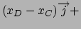 $(x_{D}-x_{C})
\overrightarrow{j}+$