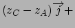 $(z_{C}-z_{A})
\overrightarrow{j}+$