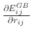 $ \frac{\partial E_{ij}^{GB}}{\partial r_{ij}}$