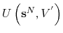 $ U\left(\textbf{s}^{N}, V^{'}\right)$