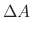 $\displaystyle \Delta A$