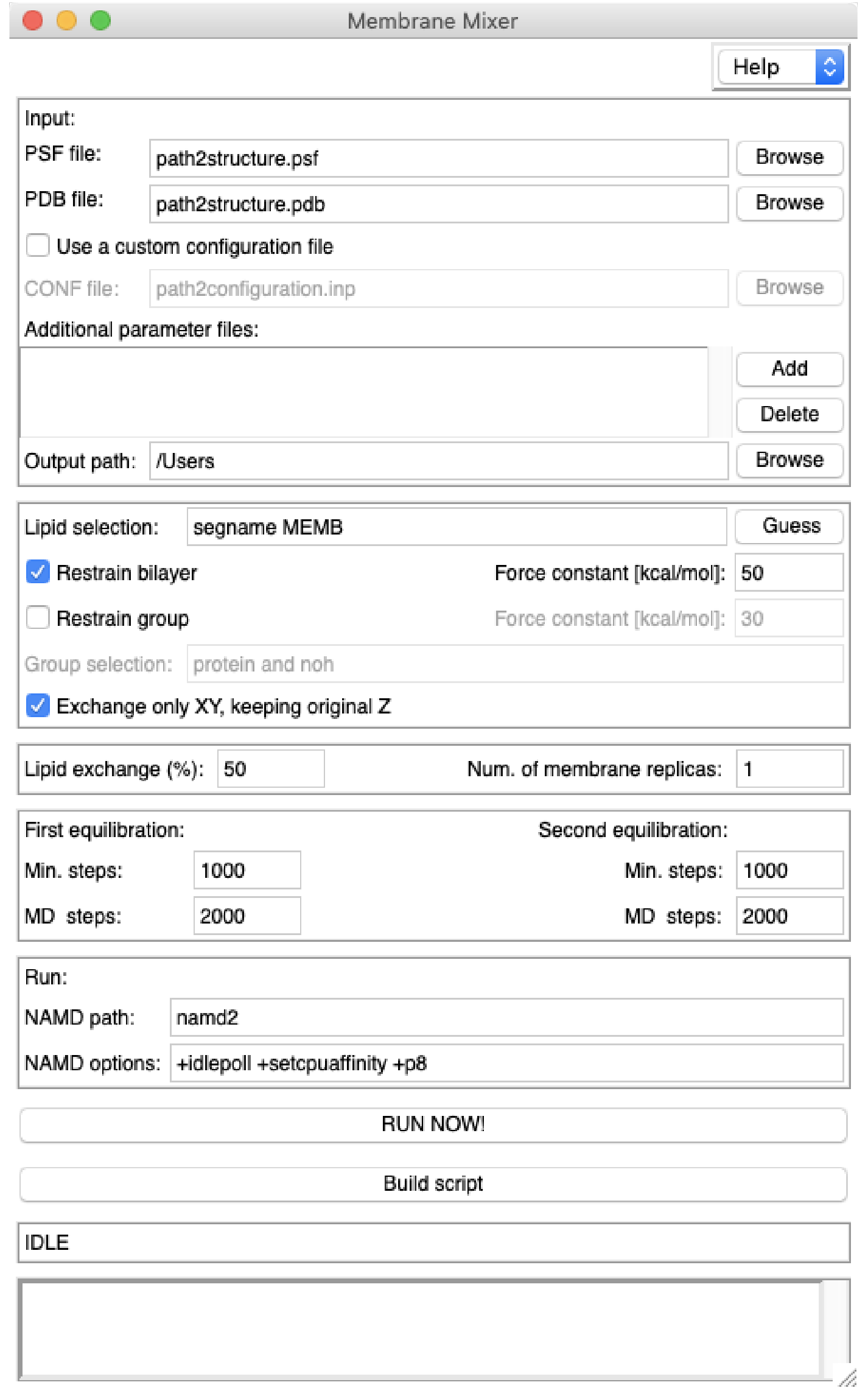 Membrane Mixer GUI