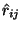 $\hat{r}_{ij}$