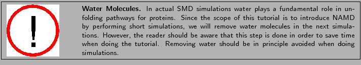 \fbox{
\begin{minipage}{.2\textwidth}
\includegraphics[width=2.3 cm, height=2....
...water
should be in principle avoided when doing simulations.}
\end{minipage} }