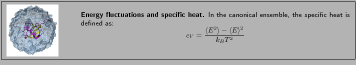 \fbox{
\begin{minipage}{.2\textwidth}
\includegraphics[width=2.3 cm, height=2....
...^2}\rangle - \langle{E}\rangle^2}{k_{B}T^2}
\end{displaymath}}
\end{minipage} }