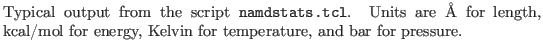 % latex2html id marker 18790
$\textstyle \parbox{0.75\textwidth}{\caption{Typic...
...r length, kcal/mol for energy, Kelvin for temperature, and bar for pressure.
}}$