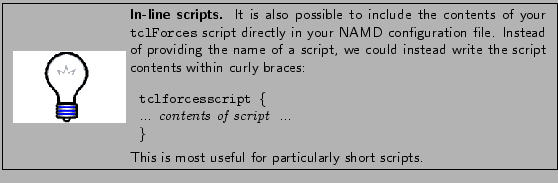 \framebox[\textwidth]{
\begin{minipage}{.2\textwidth}
\includegraphics[width=2...
...r}\\ \\
This is most useful for particularly short scripts.
}
\end{minipage} }